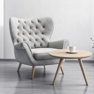 Tufted Wingback Chair