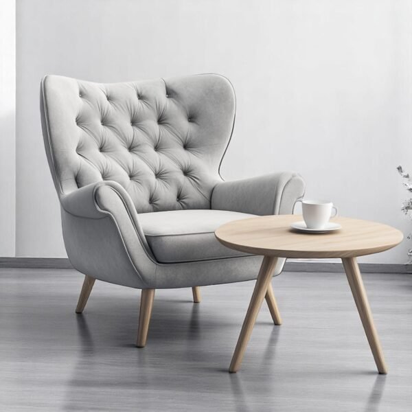 Tufted Wingback Chair