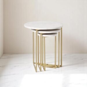 Linear Luxe Nesting Table, taksh homes