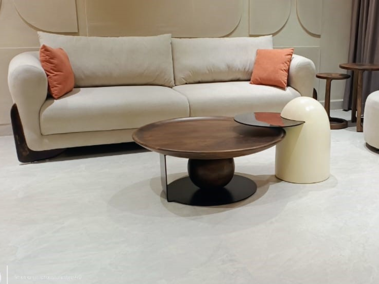 sofa with center table