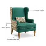 High back chair long chair wooden chair