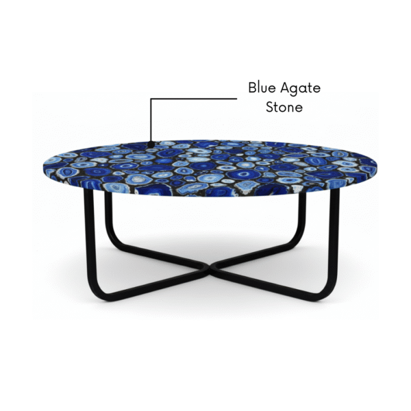 Blue Agate Stone Table
