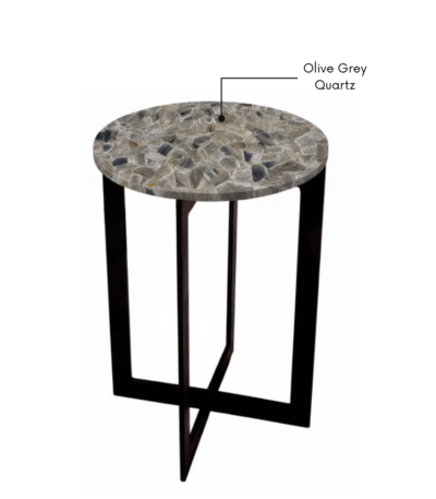 Olive Grey Quartz, Luxury Marble Table for Modern Homes, taksh homes