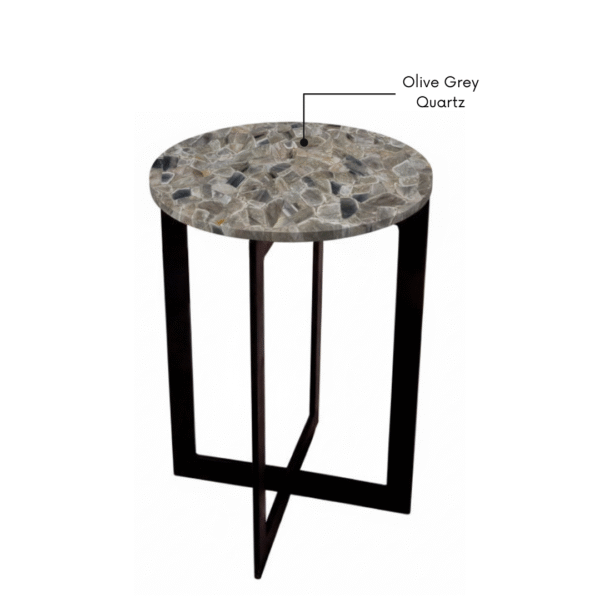 Olive Grey Quartz, Luxury Marble Table for Modern Homes, taksh homes