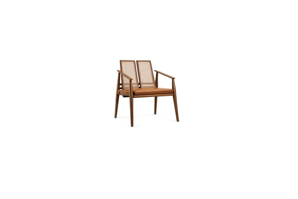 Arden Cane Dining Chair hand-woven cane dining chair – Taksh Homes