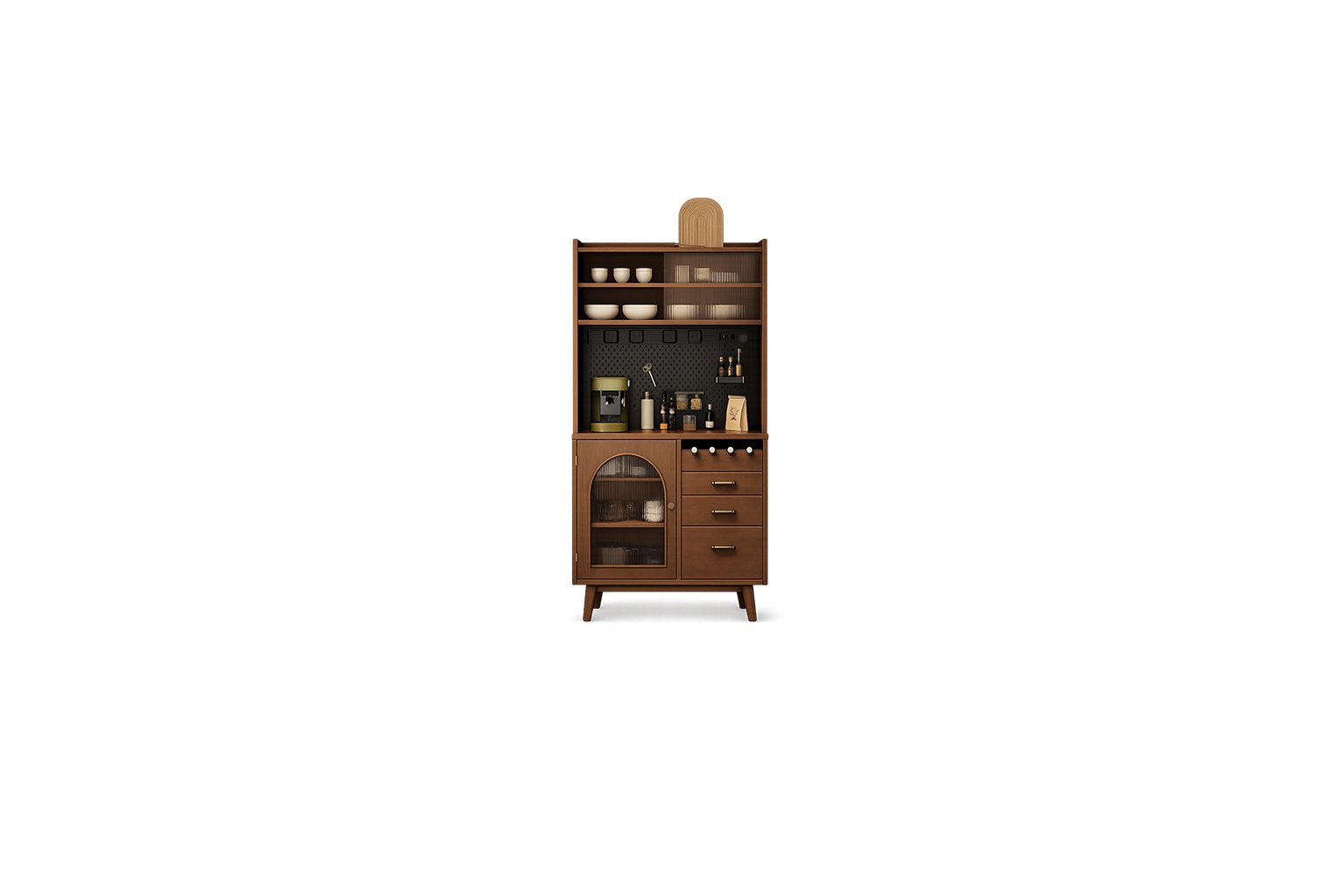 Luna Cane Bar Cabinet - Image 1