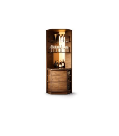 AStra deep black bar cabinet (alternate variant) – Taksh Homes