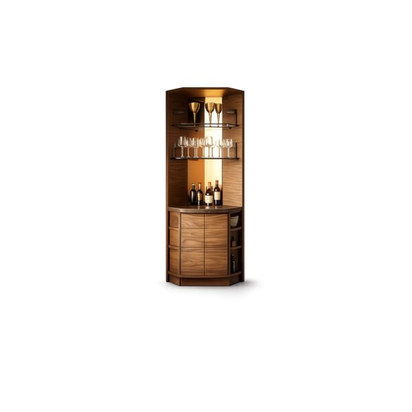 AStra deep black bar cabinet (alternate variant) – Taksh Homes