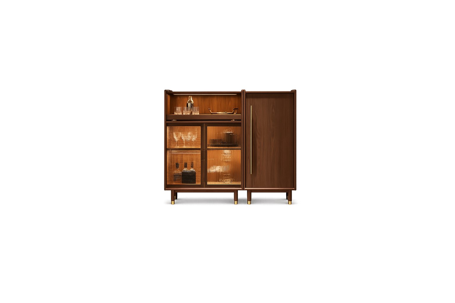 Harbor Display Bar Cabinet hand-woven cane bar cabinet (alternate variant) – Taksh Homes Harbor Display Bar Cabinet hand-woven cane bar cabinet (alternate variant) – Taksh Homes