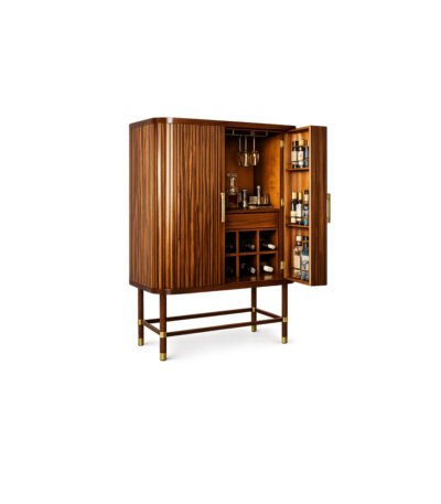 Monarch Bar Cabinetpremium fabric bar cabinet (alternate variant) – Taksh Homes
