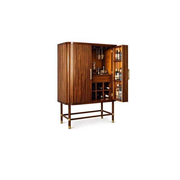 Monarch Bar Cabinetpremium fabric bar cabinet (alternate variant) – Taksh Homes
