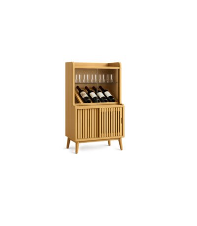 Nordic Wine Cabinet premium fabric bar cabinet – Taksh Homes