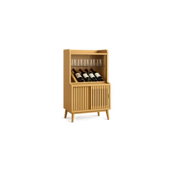 Nordic Wine Cabinet premium fabric bar cabinet – Taksh Homes