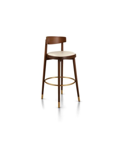 Nivaro Cane Stool hand-woven cane bar stool – Taksh Homes