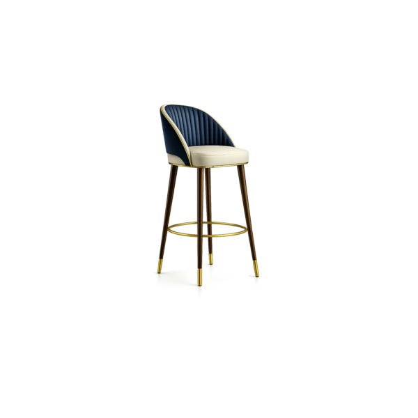 Velmora Bar Stool premium fabric bar stool – Taksh Homes