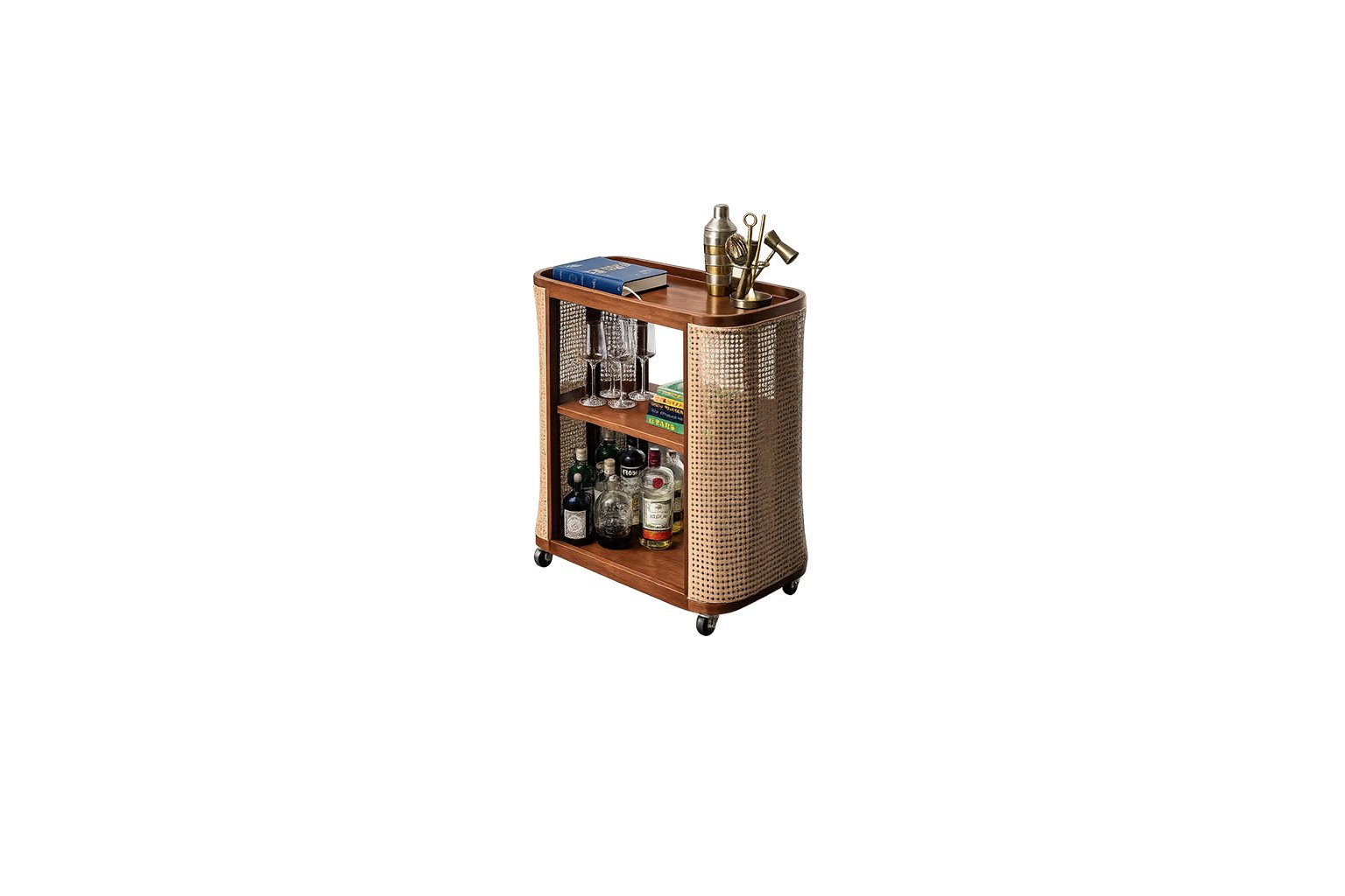 Cavaro Bar Cabinet Cart premium fabric bar trolley – Taksh Homes Cavaro Bar Cabinet Cart premium fabric bar trolley – Taksh Homes