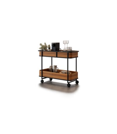 Torvia Service Cart premium fabric bar trolley – Taksh Homes