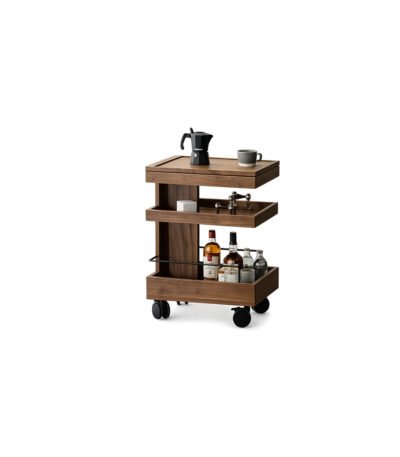 Zentro Tier Bar Cart premium fabric bar trolley – Taksh Homes