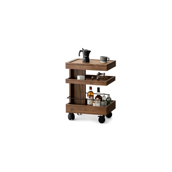 Zentro Tier Bar Cart premium fabric bar trolley – Taksh Homes