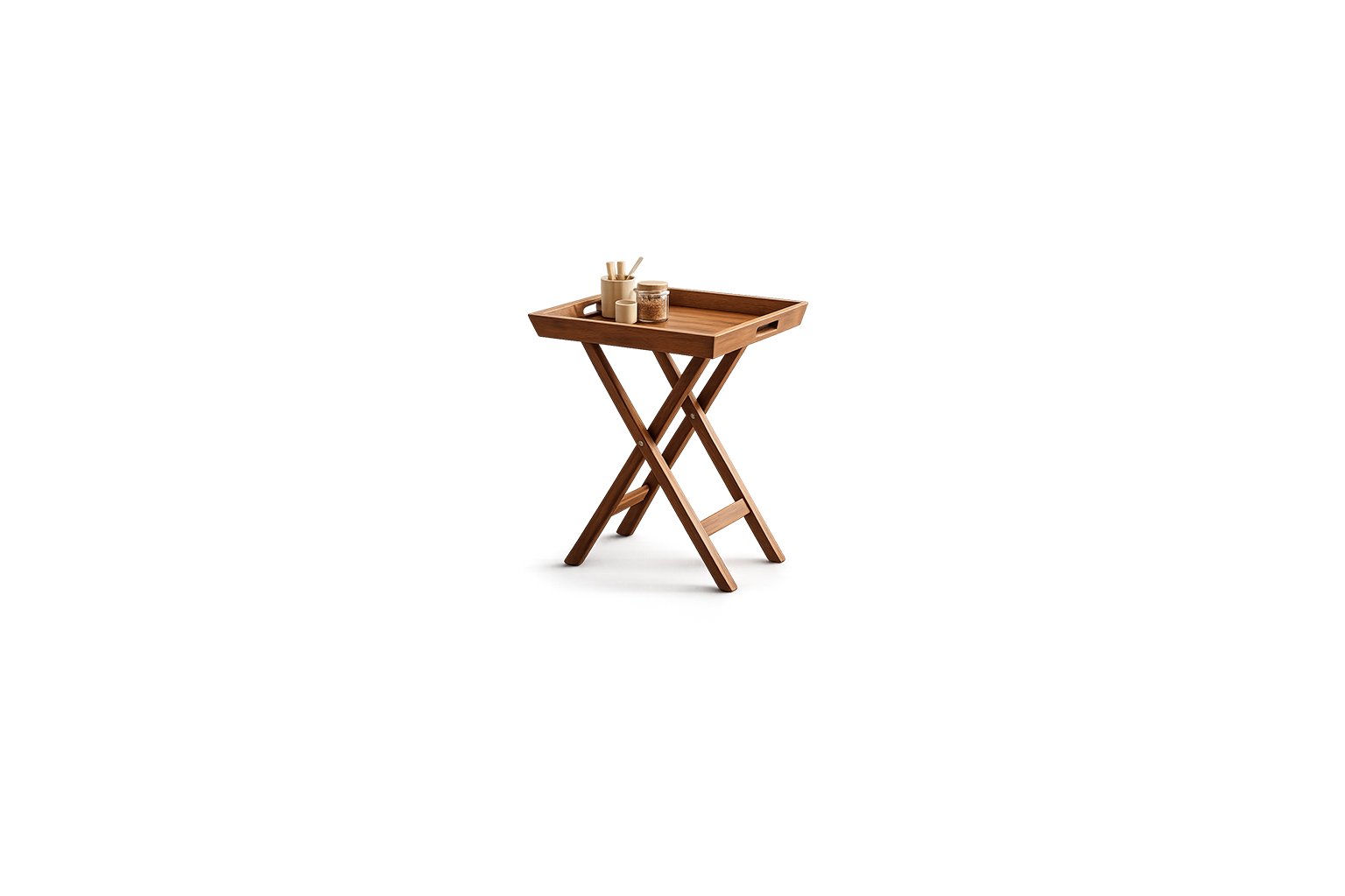 Trenza Fold Tray Stand premium fabric bar trolley – Taksh Homes Trenza Fold Tray Stand premium fabric bar trolley – Taksh Homes