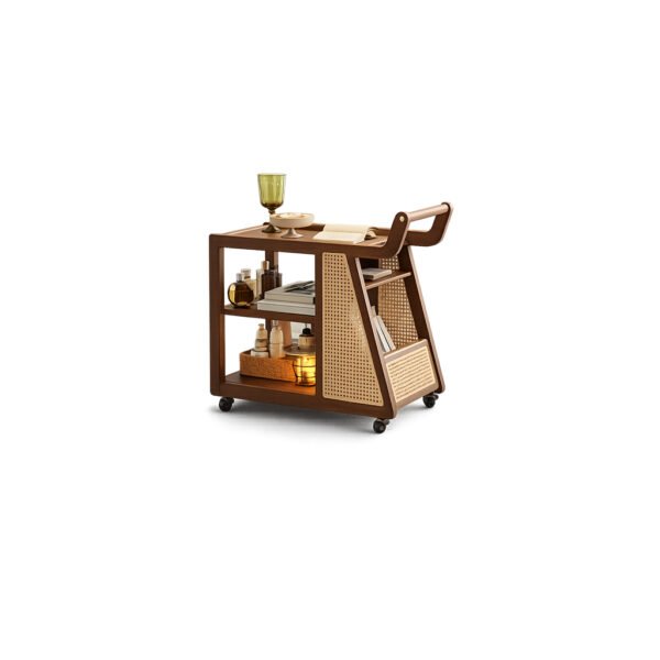 Cavira Bar Trolley premium fabric bar trolley – Taksh Homes