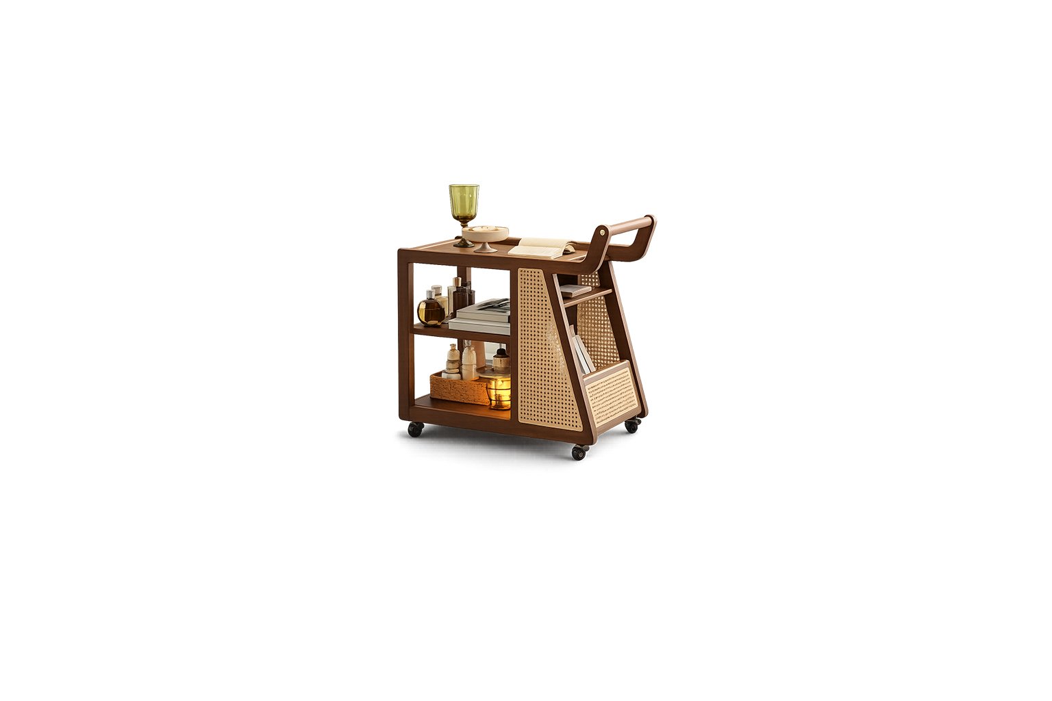 Cavira Bar Trolley premium fabric bar trolley – Taksh Homes Cavira Bar Trolley premium fabric bar trolley – Taksh Homes