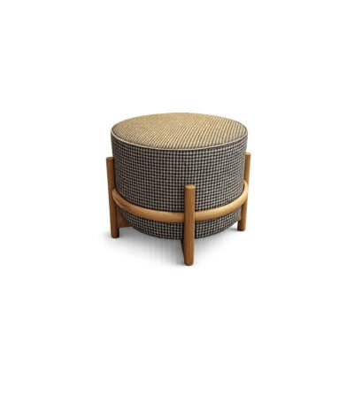 Ravik Woven Ottoman woven texture ottoman – Taksh Homes