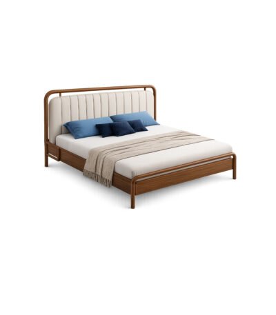 Velnor Panel Bed premium fabric bed – Taksh Homes