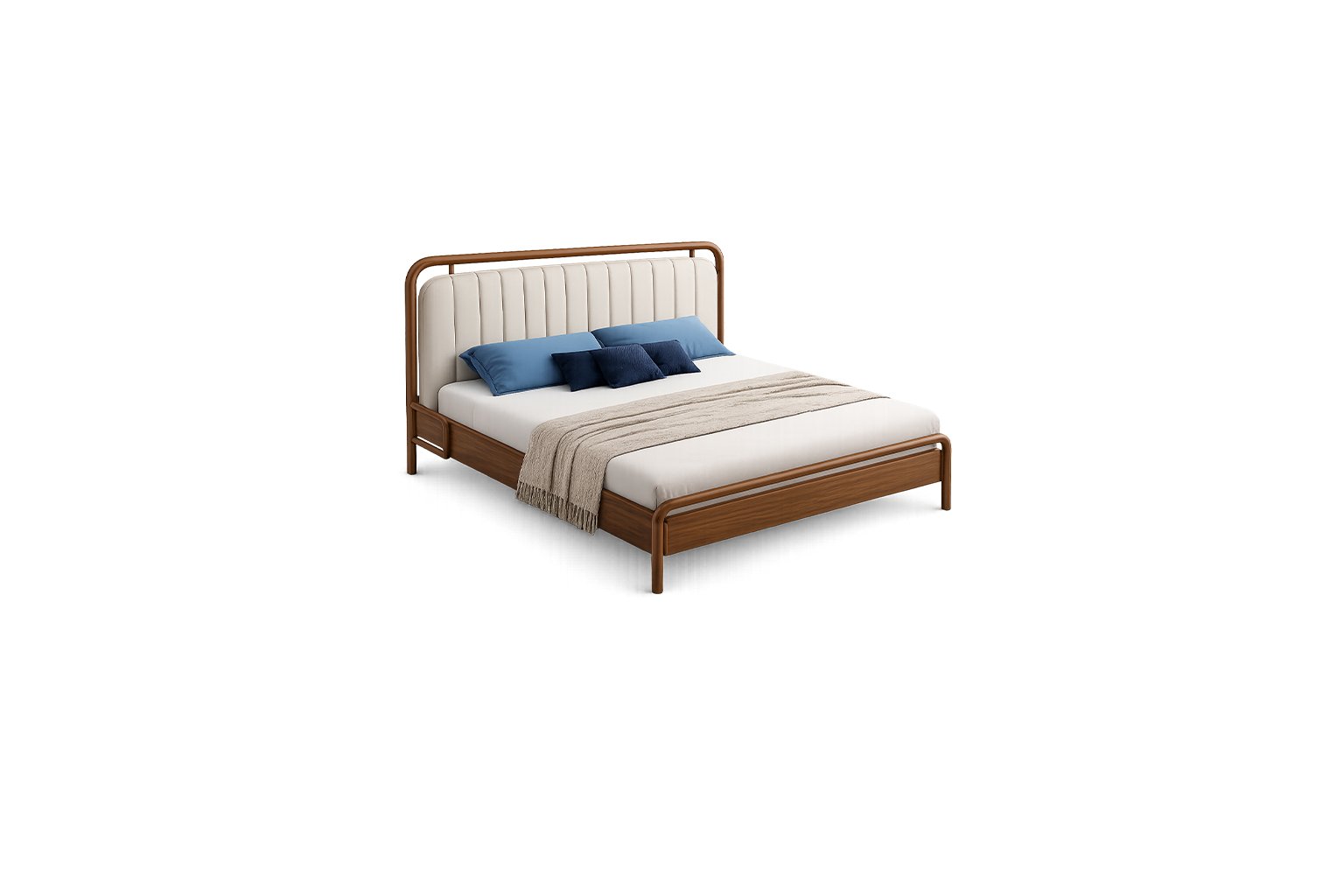 Velnor Panel Bed premium fabric bed – Taksh Homes Velnor Panel Bed premium fabric bed – Taksh Homes