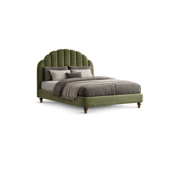 Avelin Crest Bed premium fabric bed – Taksh Homes