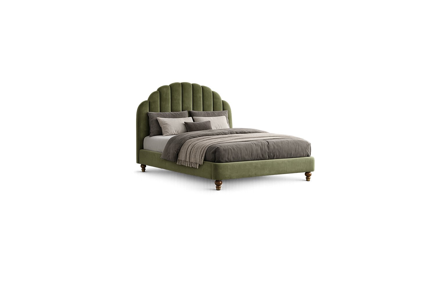 Avelin Crest Bed premium fabric bed – Taksh Homes Avelin Crest Bed premium fabric bed – Taksh Homes