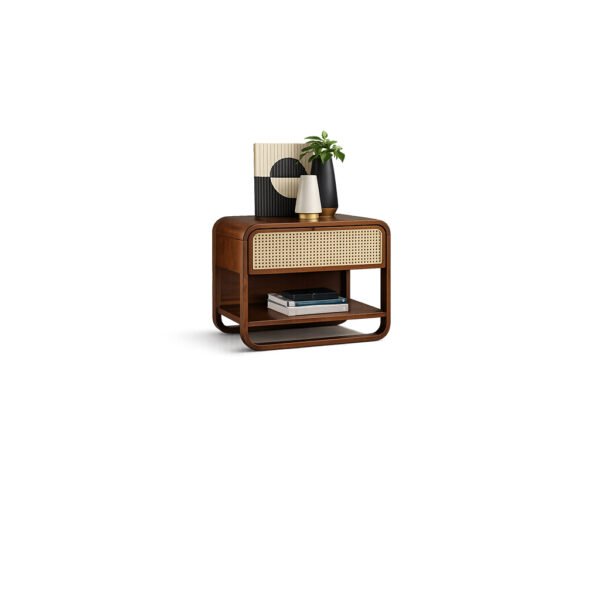 Norix Bedside Table premium fabric bedside table – Taksh Homes