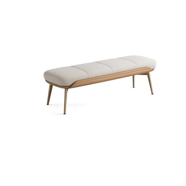 Arlen Frame Bench premium fabric bed end bench – Taksh Homes