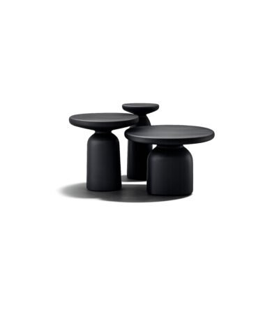Obsidian Nest Tables deep black side table – Taksh Homes