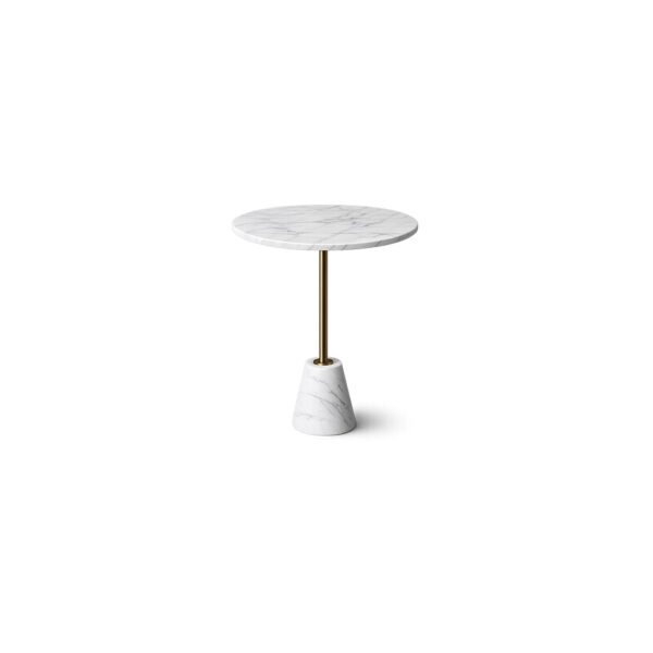 Marble Stem Side Table marble-top side table – Taksh Homes