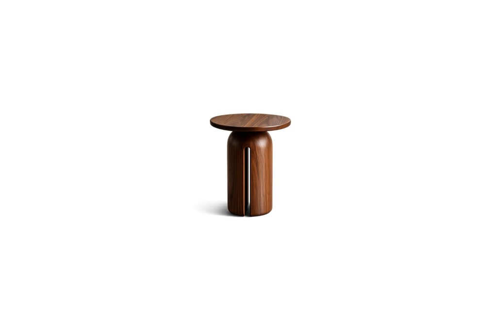 Mono Pillar Side Table premium fabric side table – Taksh Homes
