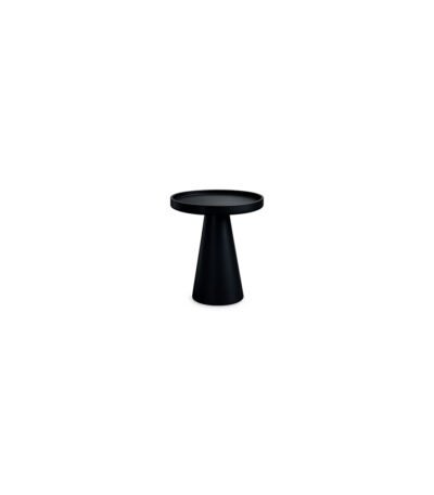 Midnight Cone Table deep black side table – Taksh Homes