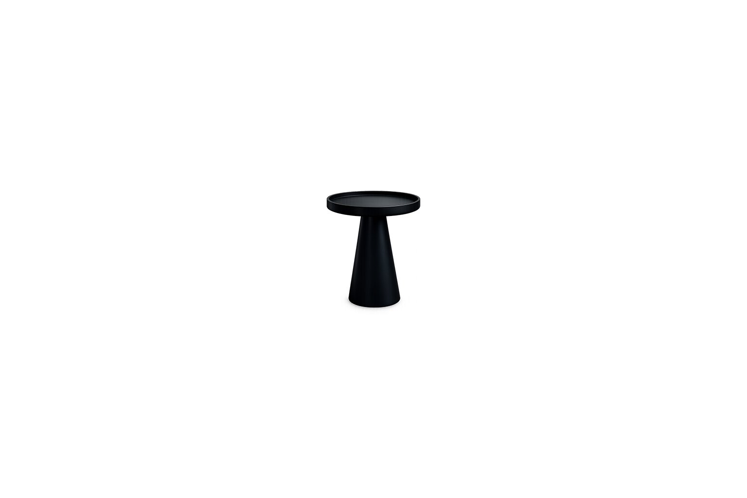 Midnight Cone Table deep black side table – Taksh Homes Midnight Cone Table deep black side table – Taksh Homes
