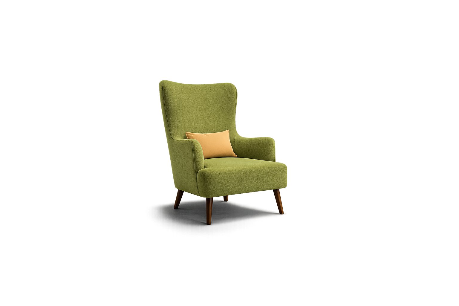 Verona Wing Chair premium fabric high-back chair – Taksh Homes Verona Wing Chair premium fabric high-back chair – Taksh Homes