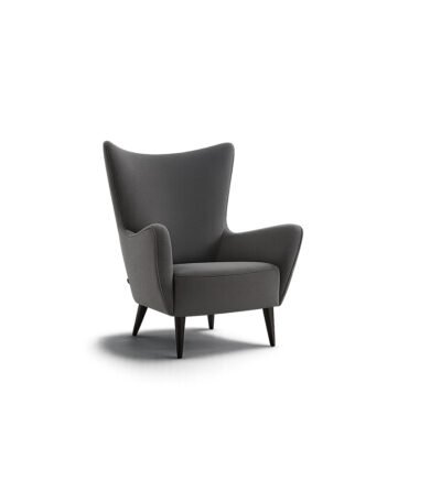 Arco Accent Chair premium fabric high-back chair – Taksh Homes