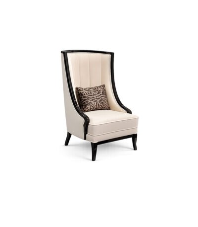 Verona Cane Wing Chair hand-woven cane high-back chair – Taksh Homes