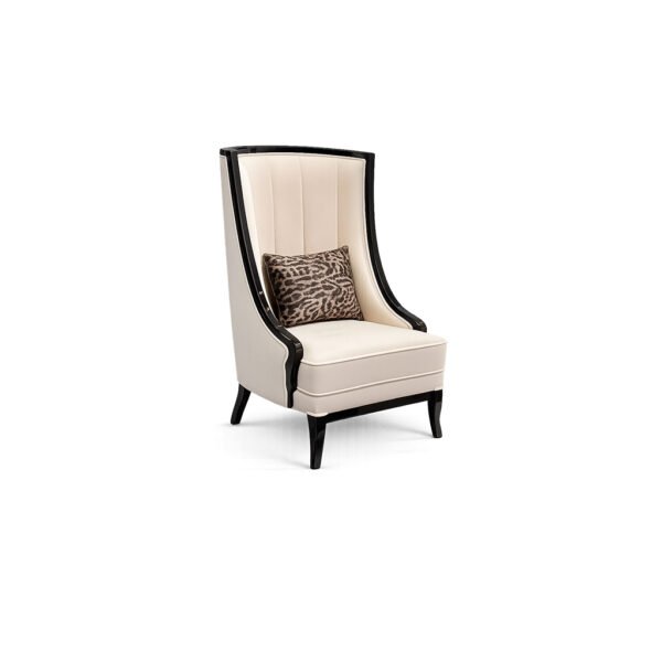 Verona Cane Wing Chair hand-woven cane high-back chair – Taksh Homes