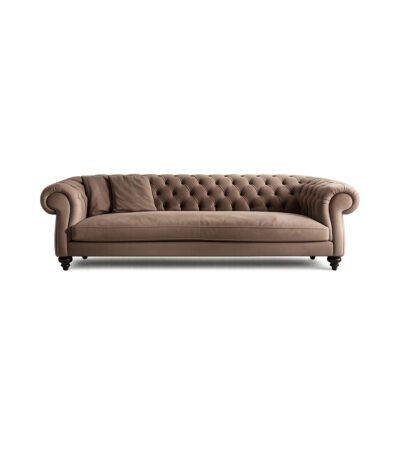 Mocha Chester Sofa premium fabric sofa – Taksh Homes