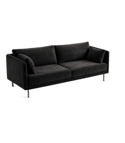 Obsidian Sofa deep black sofa – Taksh Homes
