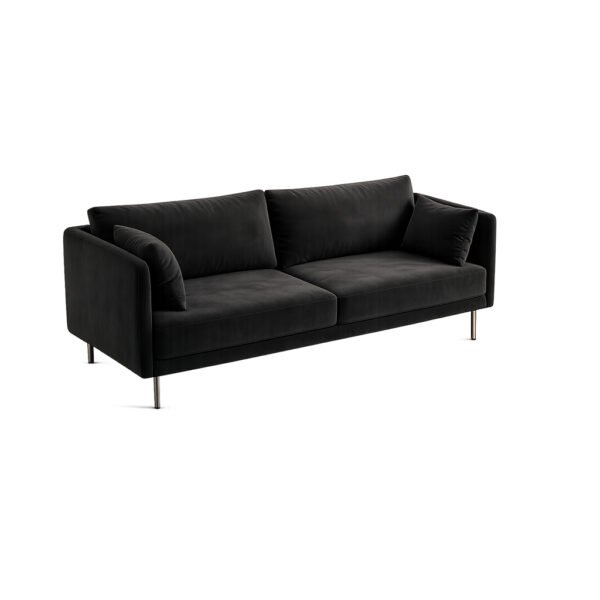 Obsidian Sofa deep black sofa – Taksh Homes
