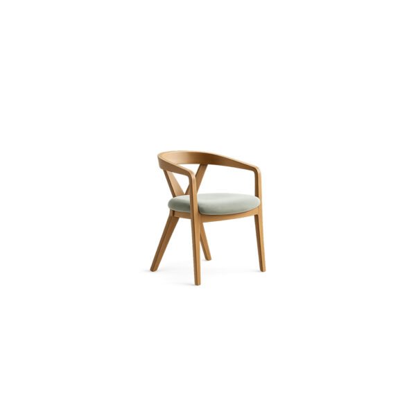 Verona Curve Dining Chair premium fabric dining chair – Taksh Homes