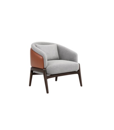 DualTone Ease Chair premium fabric chair – Taksh Homes