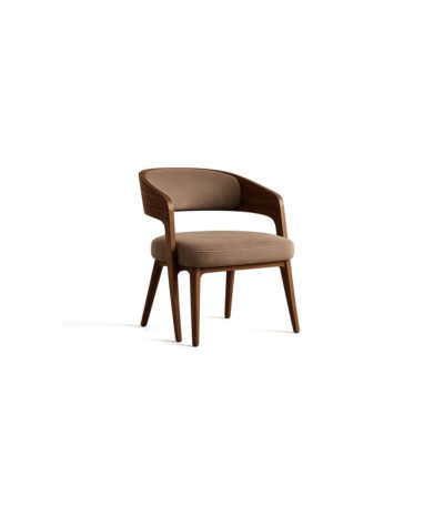 Luna Curve Chair premium fabric chair – Taksh Homes