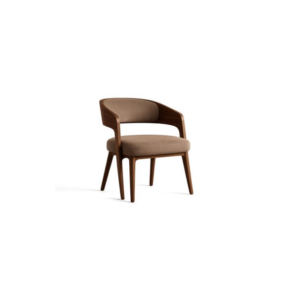 Luna Curve Chair premium fabric chair – Taksh Homes