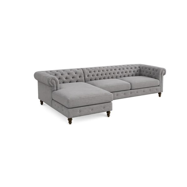 Ash Chester Corner Sofa ash-grey sofa – Taksh Homes